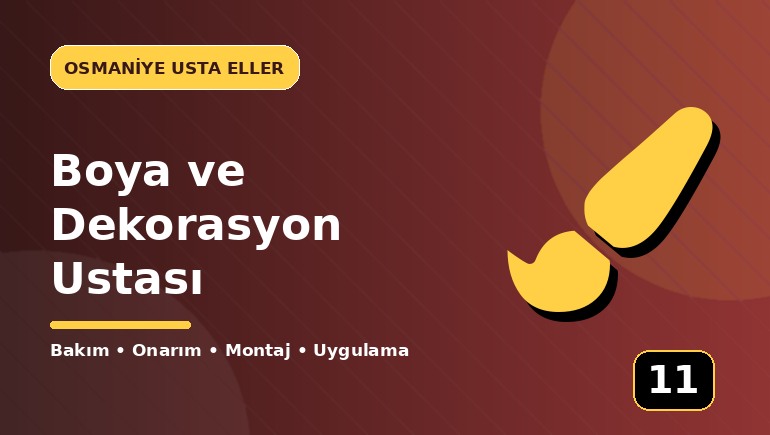 Boya ve Dekorasyon Ustası