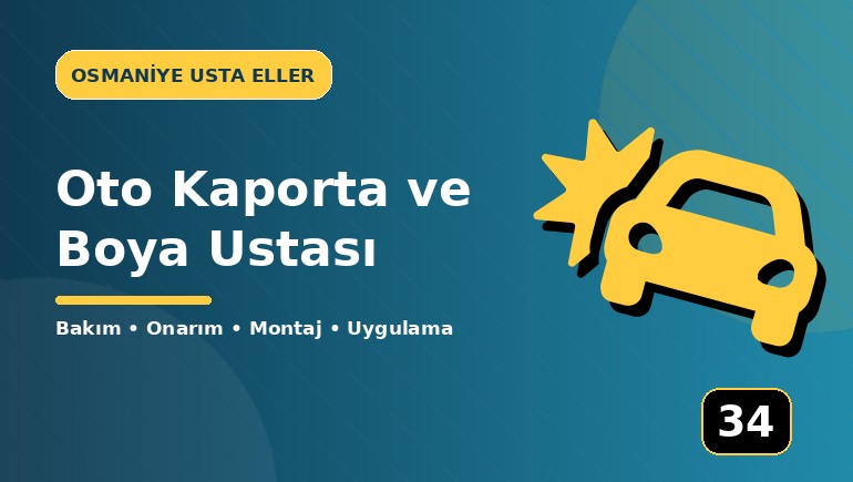 Oto Kaporta ve Boya Ustası