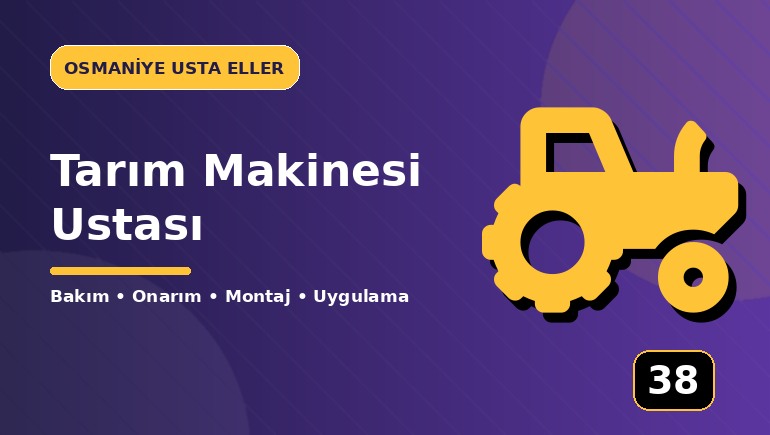 Tarım Makinesi Ustası