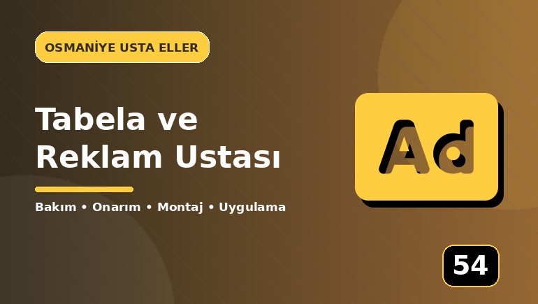 Tabela ve Reklam Ustası