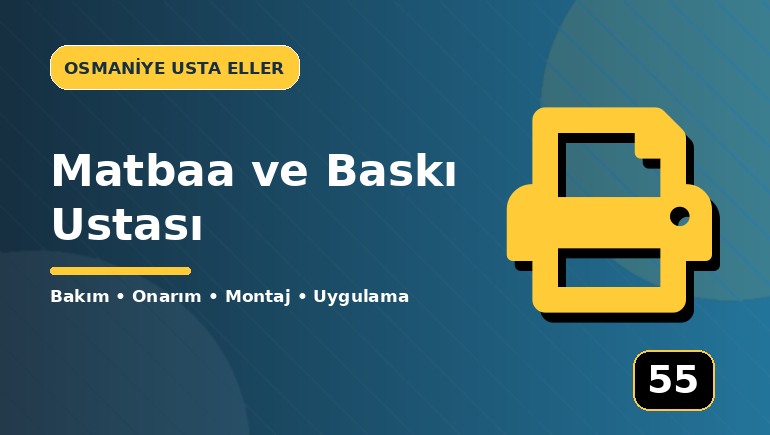 Matbaa ve Baskı Ustası